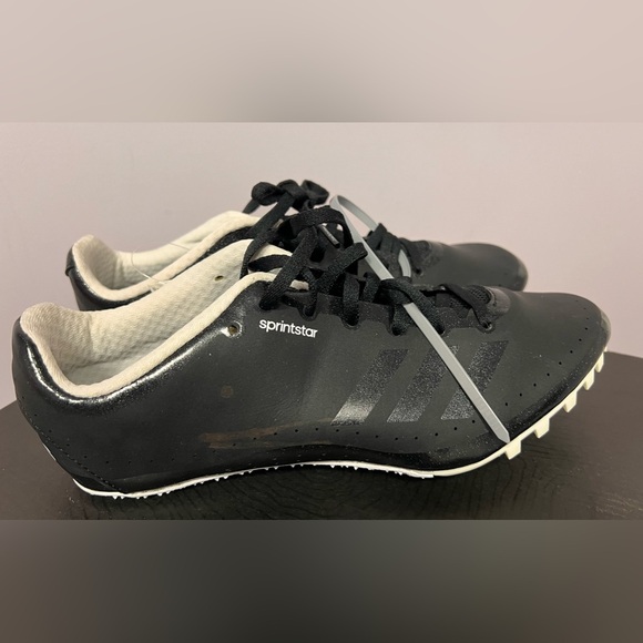 NWT Adidas SPRINTSTAR Track RUNNING Shoes MEN 7.5 Black - Picture 4 of 11